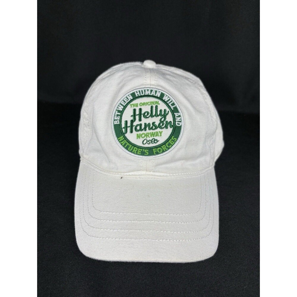 Helly Hansen Between Human Will And Natures Forces Strapback Hat Cap OSFM White